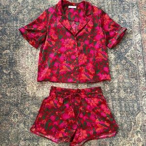 ZARA SATIN FLORAL PRINT SET